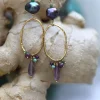 Boucles Amma violet