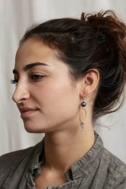 Boucles Amma violet