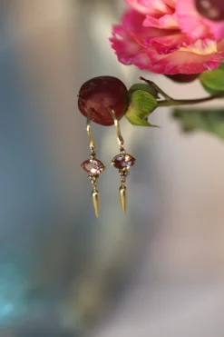 Boucles Finn garnet