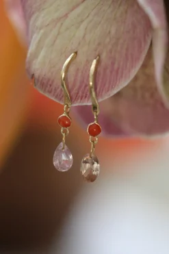 Boucles Jolie coral