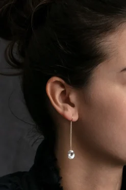 Boucles Tena white aqua