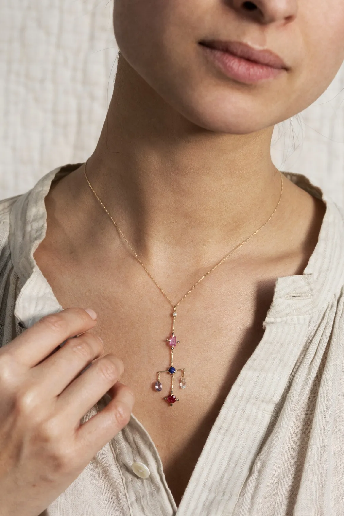 Collier Scotty pink